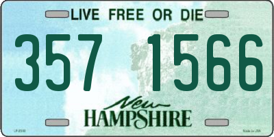 NH license plate 3571566