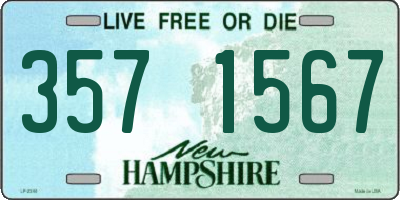 NH license plate 3571567