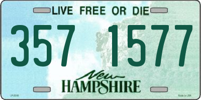 NH license plate 3571577