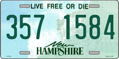 NH license plate 3571584