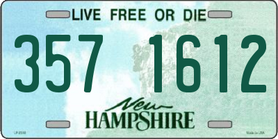 NH license plate 3571612