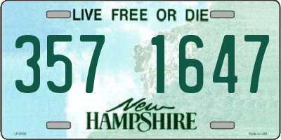 NH license plate 3571647