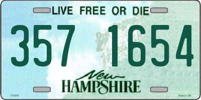 NH license plate 3571654