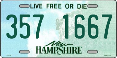 NH license plate 3571667