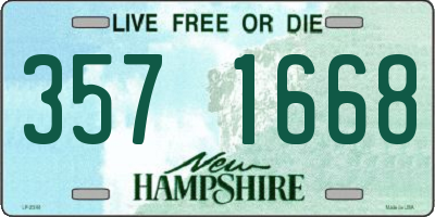 NH license plate 3571668