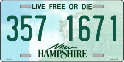 NH license plate 3571671