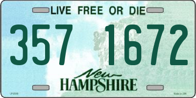 NH license plate 3571672
