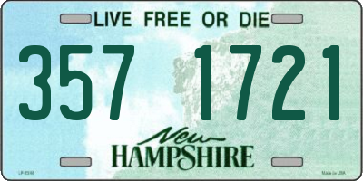 NH license plate 3571721