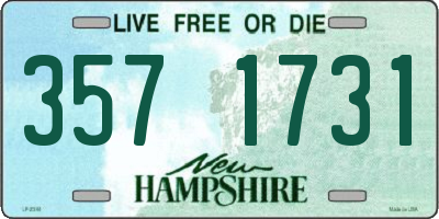 NH license plate 3571731