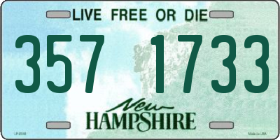 NH license plate 3571733