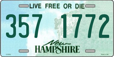 NH license plate 3571772