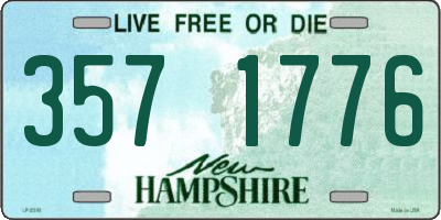 NH license plate 3571776