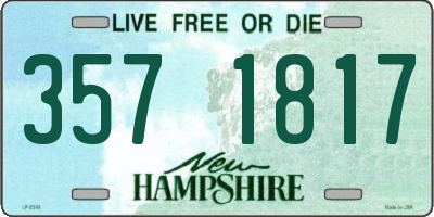 NH license plate 3571817