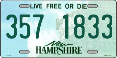 NH license plate 3571833