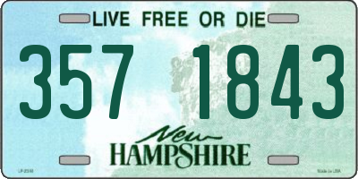 NH license plate 3571843