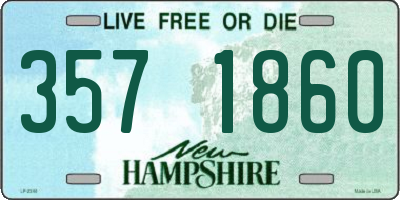 NH license plate 3571860