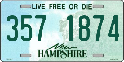NH license plate 3571874