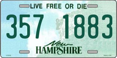 NH license plate 3571883