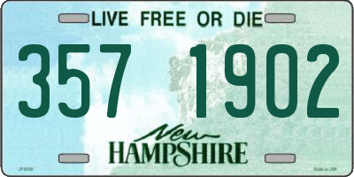 NH license plate 3571902