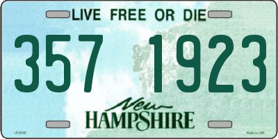 NH license plate 3571923