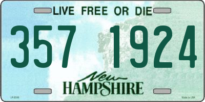 NH license plate 3571924