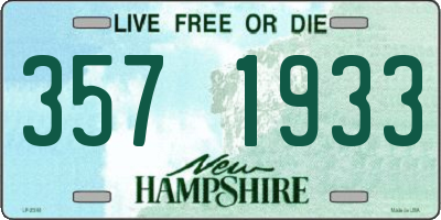 NH license plate 3571933