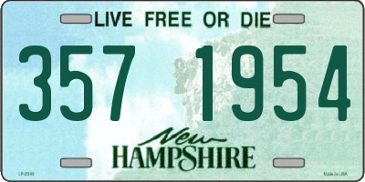 NH license plate 3571954