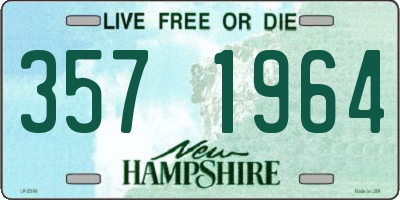 NH license plate 3571964