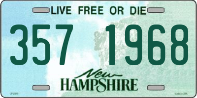 NH license plate 3571968