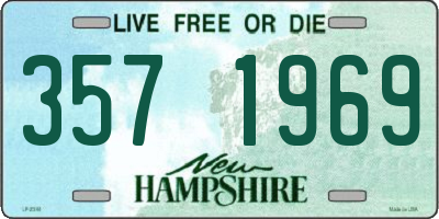 NH license plate 3571969