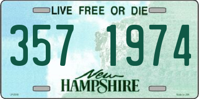 NH license plate 3571974