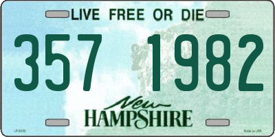 NH license plate 3571982