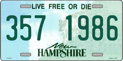 NH license plate 3571986
