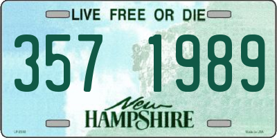 NH license plate 3571989