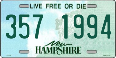 NH license plate 3571994
