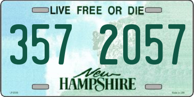 NH license plate 3572057