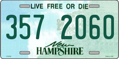 NH license plate 3572060