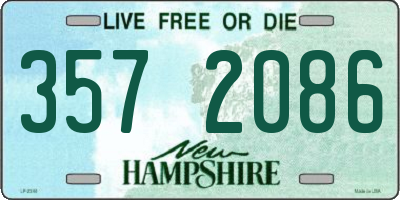NH license plate 3572086