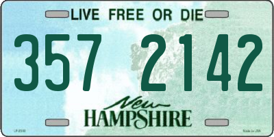 NH license plate 3572142