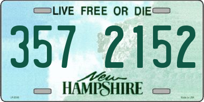 NH license plate 3572152