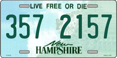 NH license plate 3572157