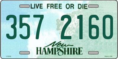 NH license plate 3572160