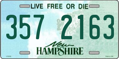 NH license plate 3572163