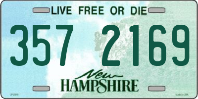 NH license plate 3572169
