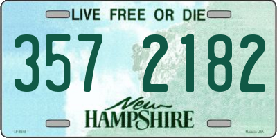 NH license plate 3572182