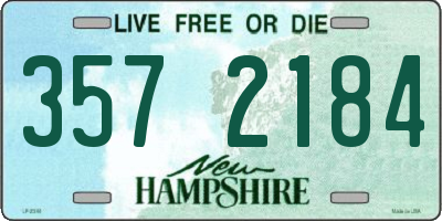 NH license plate 3572184