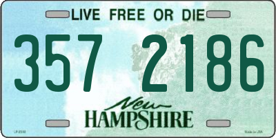 NH license plate 3572186