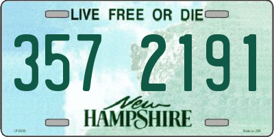 NH license plate 3572191