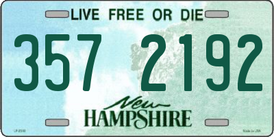 NH license plate 3572192
