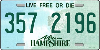NH license plate 3572196